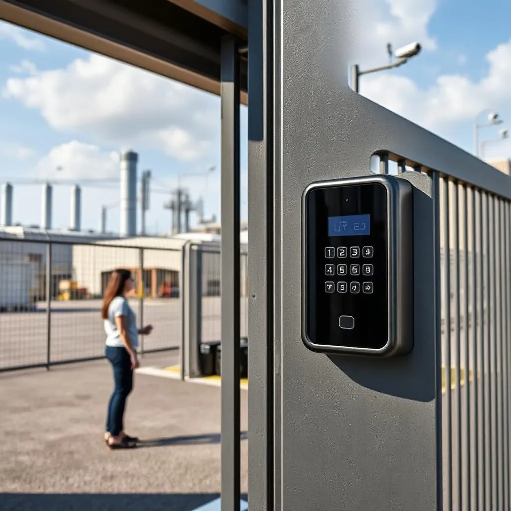 Conception de portail tôlé automatique avec système d’accès sécurisé par badge RFID pour bureaux à Lyon en Rhône-Alpes