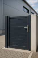 AM-BTP -  Choisir un portail autoporté en acier avec contrôle d'accès adapté aux copropriétés près de Roanne 42300